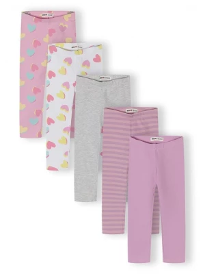 Foto van product MINOTI Leggings grijs gemêleerd / sering / lichtroze / wit