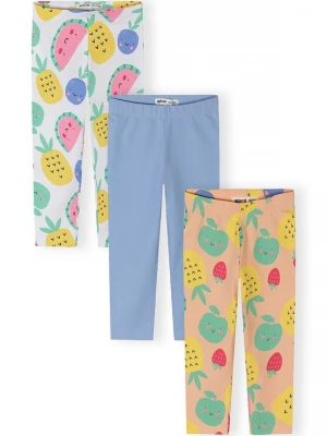 Foto van product MINOTI Leggings lichtblauw / lichtgeel / lichtgrijs / pasteloranje