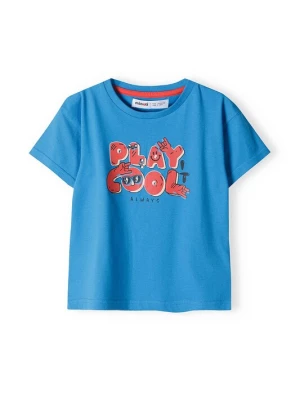 Foto van product MINOTI Shirt blauw / kersrood / zwart / wit