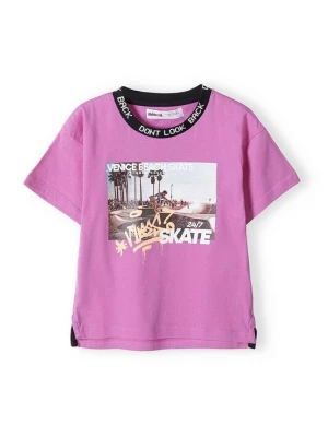 Foto van product MINOTI Shirt lichtbeige / hemelsblauw / orchidee / wit
