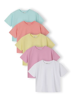 Foto van product MINOTI Shirt lichtblauw / geel / oranje / rosa / wit