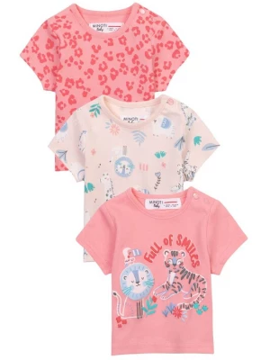 Foto van product MINOTI Shirt lichtblauw / koraal / pastelroze / wit
