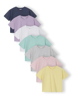 Foto van product MINOTI Shirt navy / turquoise / geel / grijs gemêleerd / sering / rosa / wit