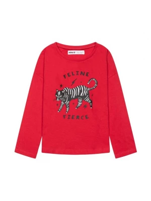 Foto van product MINOTI Shirt vuurrood / zwart / wit
