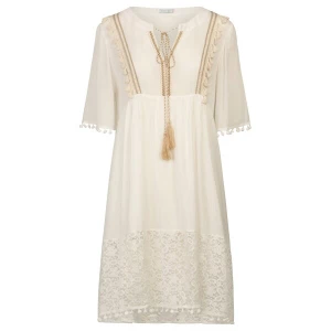 Foto van product mint & mia Zomerjurk beige / wit