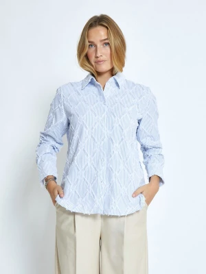 Foto van product minus Blouse 'Astra' lichtblauw / wit