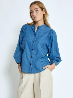 Foto van product minus Blouse 'Jasmene' blauw denim