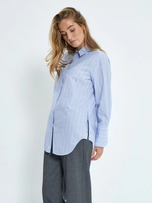 Foto van product minus Blouse 'Liora' lichtblauw / wit