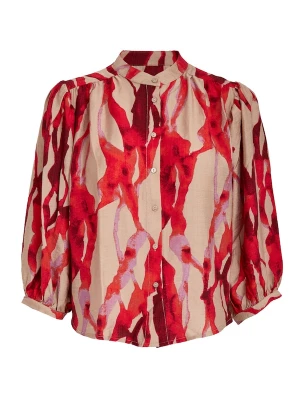 Foto van product minus Blouse 'Rikki' crème / lila / donkeroranje