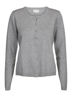 Foto van product minus Gebreid vest 'New Laura' grijs gemêleerd