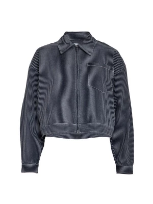 Foto van product minus Tussenjas 'Channi' blauw denim / wit