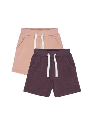 Foto van product MINYMO Broek ' MIGirls 2 PACK ' oudroze / roodviolet