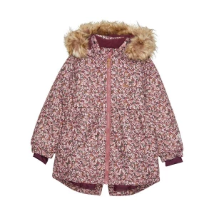 Foto van product MINYMO Winterjas groen / lila / pink / wit