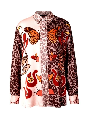 Foto van product miss goodlife Blouse beige / oranje / rood / zwart
