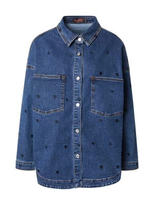 Foto van product miss goodlife Blouse 'Hearts' navy / blauw denim