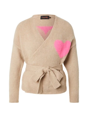 Foto van product miss goodlife Gebreid vest 'Hearts' beige / lichtroze