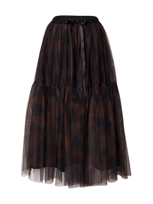 Foto van product miss goodlife Rok 'Amber Tiger' navy / donkerbruin