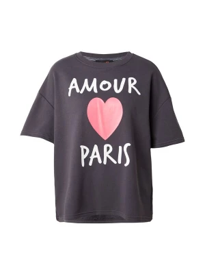 Foto van product miss goodlife Sweatshirt 'Amour Paris' antraciet / knalrood / wit