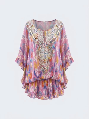 Foto van product Miss June Jurk 'Mini Robe Fresh' rosa