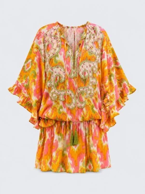 Foto van product Miss June Jurk 'Mini Robe Mavis' oranje
