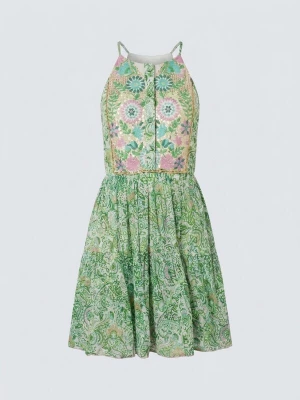 Foto van product Miss June Jurk 'Robe Courte Breezy' groen