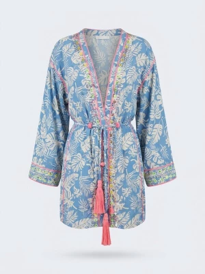 Foto van product Miss June Jurk 'Robe Courte Milos' blauw