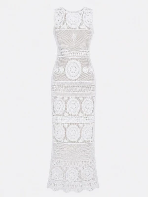 Foto van product Miss June Jurk 'Robe Longue Angel' wit