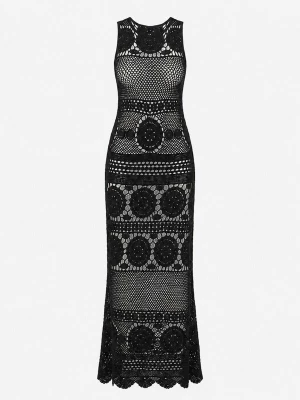 Foto van product Miss June Jurk 'Robe Longue Angel' zwart