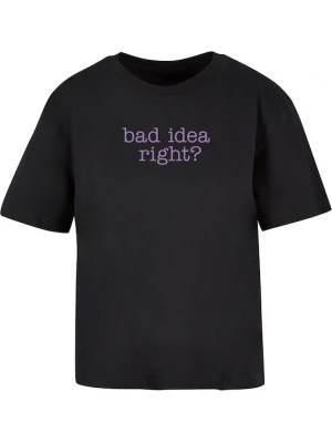 Foto van product Miss Tee Shirt 'Bad Idea' lila / zwart