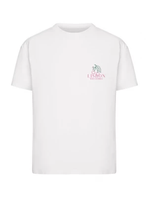 Foto van product Miss Tee Shirt 'Lisbon Cherries' donkergroen / pink / wit