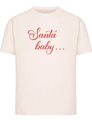 Foto van product Miss Tee Shirt 'Santa Baby' rosa / rood