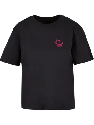 Foto van product Miss Tee Shirt 'Snakes Heart' pink / rood / zwart