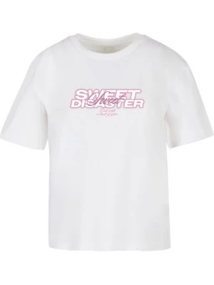 Foto van product Miss Tee Shirt 'Sweet Disaster' lichtroze / wit