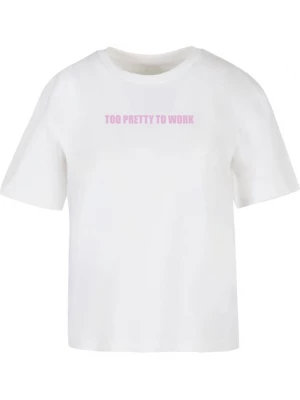 Foto van product Miss Tee Shirt 'Too Pretty' orchidee / wit