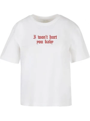 Foto van product Miss Tee Shirt 'Won't Hurt' nude / lichtroze / rood / wit