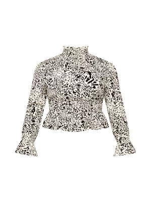 Foto van product Missguided Plus Blouse crème / zwart