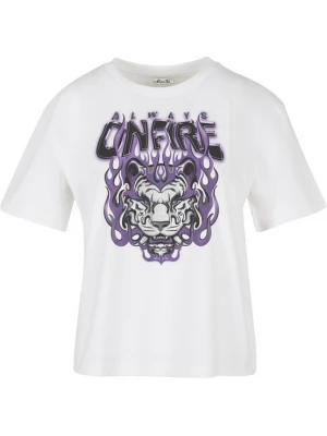 Foto van product Mister Tee Shirt 'Always On Fire' lila / zwart / wit