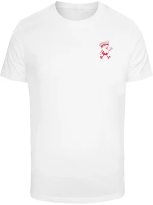 Foto van product Mister Tee Shirt 'Ayran The Streets' rood / wit