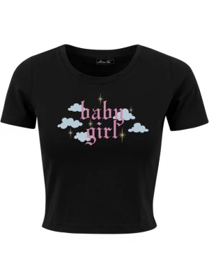 Foto van product Mister Tee Shirt 'Baby Girl' grijs / pink / zwart