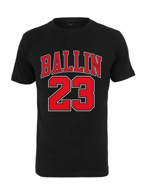 Foto van product Mister Tee Shirt 'Ballin 23' lichtrood / zwart / wit