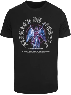 Foto van product Mister Tee Shirt 'Blinded By Myself' lila / pink / zwart / wit