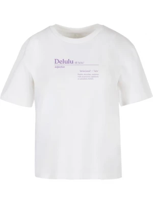 Foto van product Mister Tee Shirt 'Delulu Definition' lila / offwhite