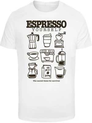 Foto van product Mister Tee Shirt 'Espresso Yourself Coffee' zwart / wit
