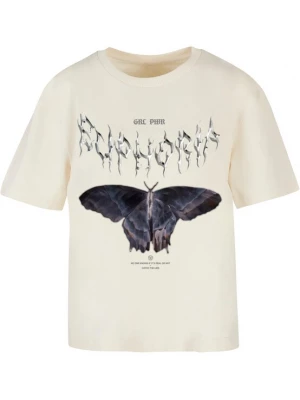 Foto van product Mister Tee Shirt 'Euphoria' stone grey / lichtgrijs / zwart / wolwit