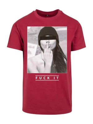 Foto van product Mister Tee Shirt 'F#?K IT' lichtgrijs / purper / zwart / wit