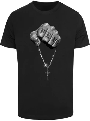 Foto van product Mister Tee Shirt 'Faith Meets Strength' grijs / lichtgrijs / zwart / wit