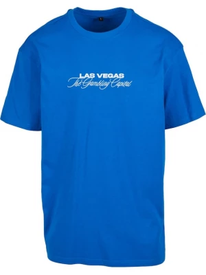 Foto van product Mister Tee Shirt 'Gambling Capital' kobaltblauw / gemengde kleuren
