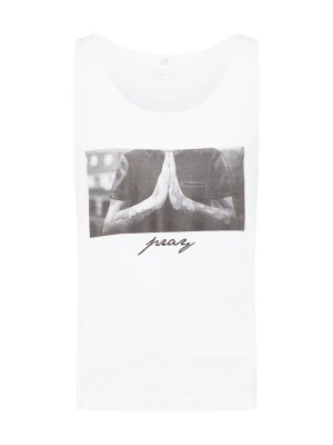 Foto van product Mister Tee Shirt 'Pray' grijs / donkergrijs / wit