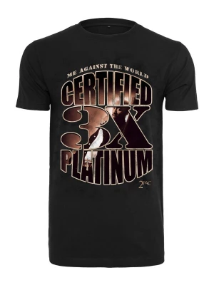 Foto van product Mister Tee Shirt 'Tupac Me Against the World Platinium' bruin / zwart / wit