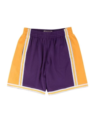 Foto van product Mitchell & Ness Sportbroek 'Los Angeles Lakers' geel / donkerlila / wit